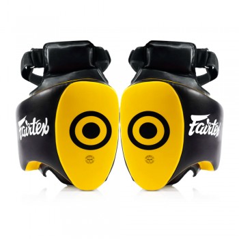 Fairtex TP5 Тренерские Накладки "Thigh Pads" Тайский Бокс Черно-Желтые